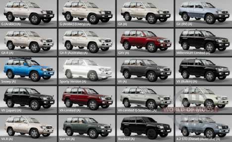 Toyota Land Cruiser GXL (J100) 2005 Limed Spruce for BeamNG Drive