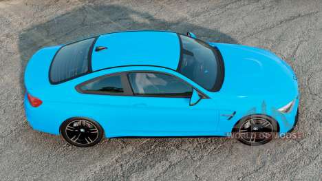 BMW M4 2015-18 Process Cyan for BeamNG Drive