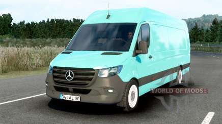 Mercedes-Benz Sprinter Aquamarine Blue for American Truck Simulator