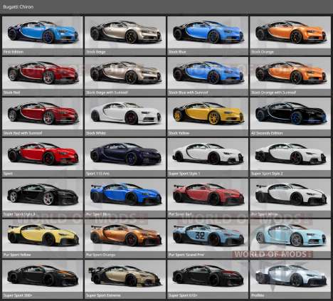 Bugatti Chiron 2016-2022 v1.35 for BeamNG Drive