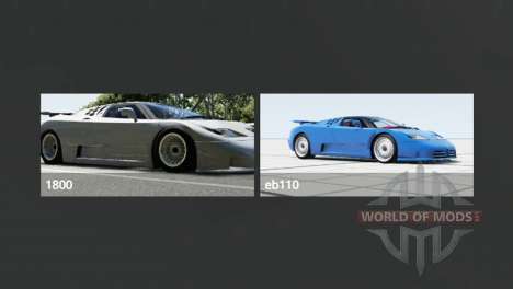 Bugatti EB110 SS for BeamNG Drive