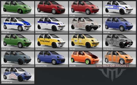 Daewoo Matiz (M100) 1998 for BeamNG Drive