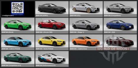 BMW M4 Competition M Performance (G82) 2025 for BeamNG Drive