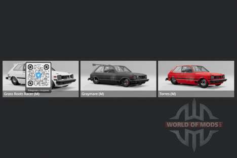 Toyota Starlet 3-door Drag Edition (KP61) 1981 for BeamNG Drive