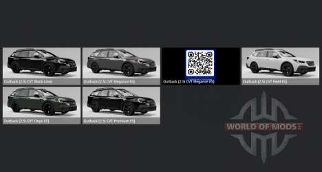 Subaru Outback Touring (BT) 2020 for BeamNG Drive