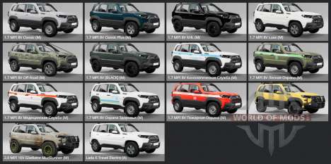 Lada Niva Travel Lux (212300-80) 2020 for BeamNG Drive