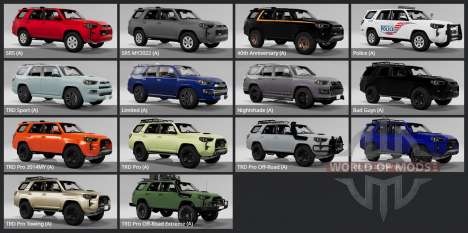 Toyota 4Runner 40th Anniversary (N280) 2023 for BeamNG Drive