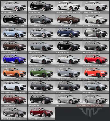 Audi Q7 TFSI quattro S line (4M) 2015 for BeamNG Drive