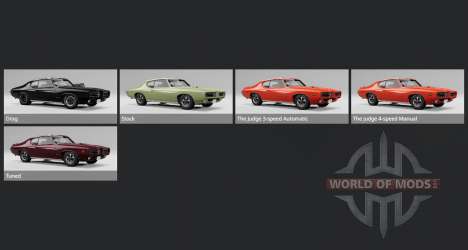 Pontiac GTO The Judge Hardtop Coupe (24237) 1969 for BeamNG Drive