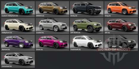 Jeep Grand Cherokee SRT (WK2) 2014 for BeamNG Drive