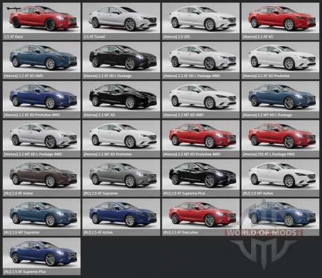 Mazda Atenza Sedan (GJ) 2018 for BeamNG Drive