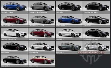 Mercedes-Maybach S 680 4Matic (Z223) 2021 for BeamNG Drive