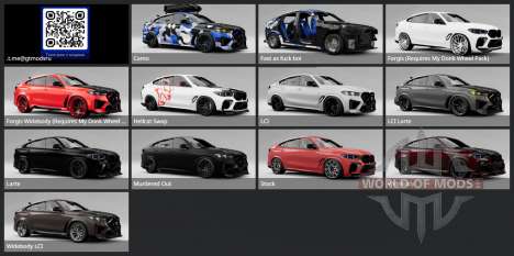 BMW X6 M Competition (F96) 2024 for BeamNG Drive