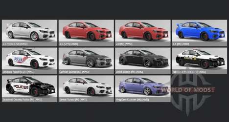 Subaru WRX STI (VA) 2014 for BeamNG Drive