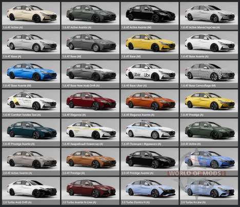 Hyundai Avante (CN7) 2022 for BeamNG Drive