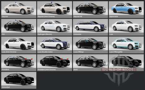 Aurus Senat Limousine L700 (412312) 2024 for BeamNG Drive